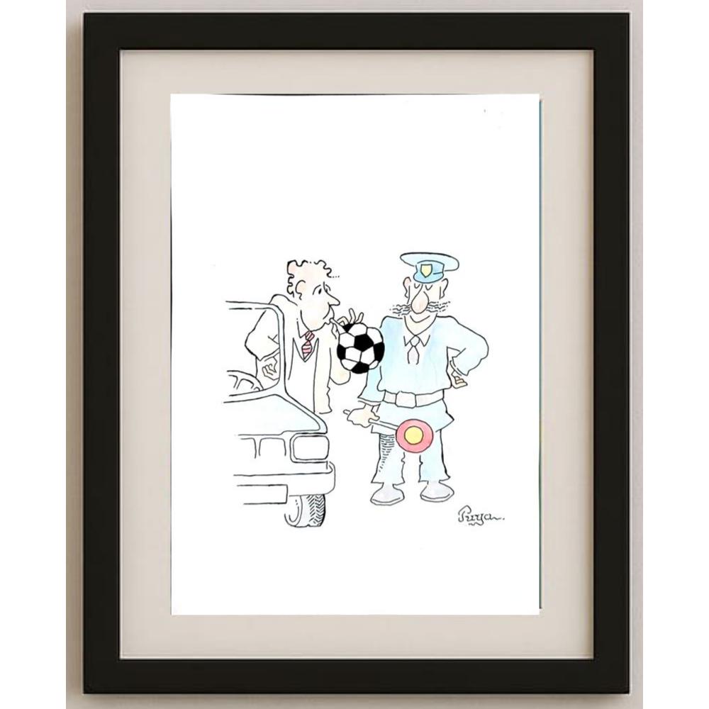 Zdenko Puhin 29x21cm Orijinal Karikatür BOD02847