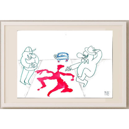 Fedor Kritovak 29x21cm Orijinal Karikatür BOD02850