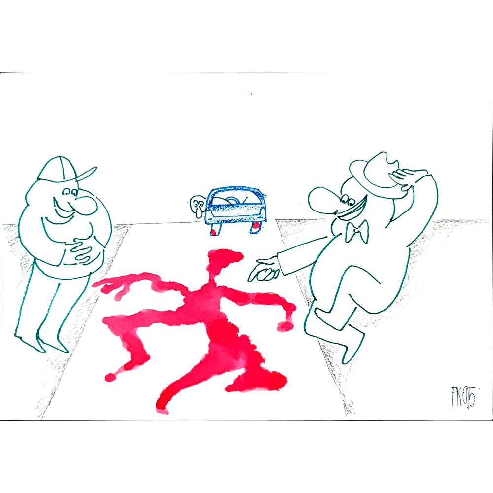 Fedor Kritovak 29x21cm Orijinal Karikatür BOD02850