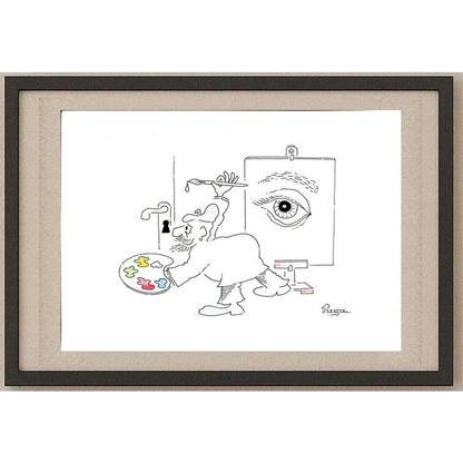 Zdenko Puhin 29x21cm Orijinal Karikatür BOD02851