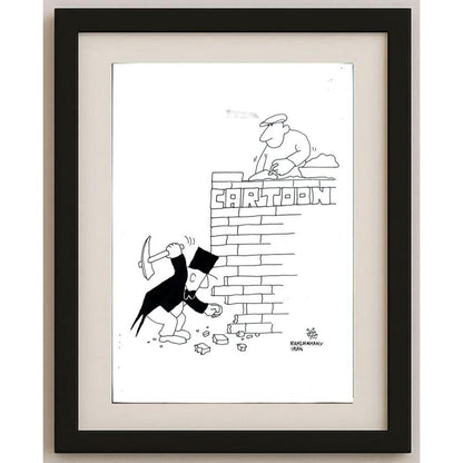 Hossein Rahimkhany 43x30cm Orijinal Karikatür BOD02852