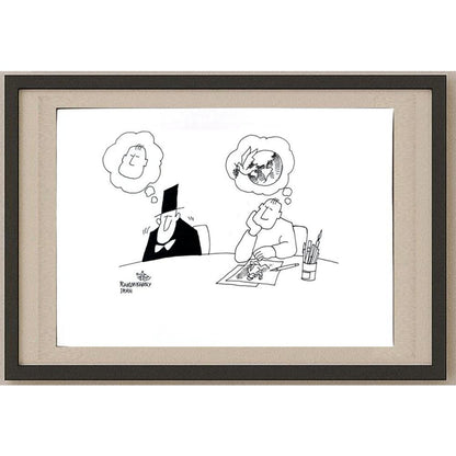 Hossein Rahimkhany 43x30cm Orijinal Karikatür BOD02853