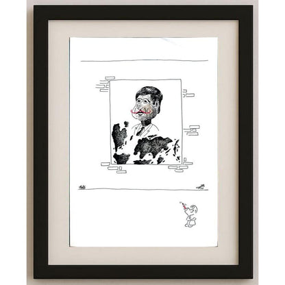 Unknown 29x21cm Orijinal Karikatür BOD02854