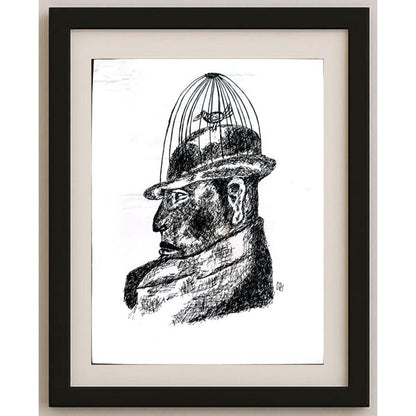 Karim Karımi Zadeh 29x21cm Orijinal Karikatür BOD02855