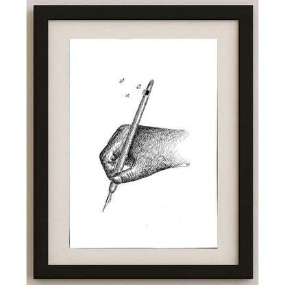 Masoud Ziaei Zardkhashosei 29x21cm Orijinal Karikatür BOD02857