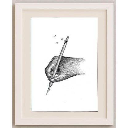 Masoud Ziaei Zardkhashosei 29x21cm Orijinal Karikatür BOD02857