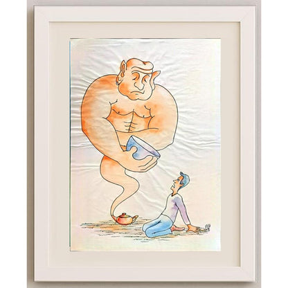 Hamid Reza Azarkheil 29x21cm Orijinal Karikatür BOD02861
