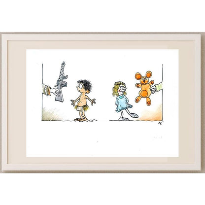 Andre Mathijs 29x21cm Orijinal Karikatür BOD02865