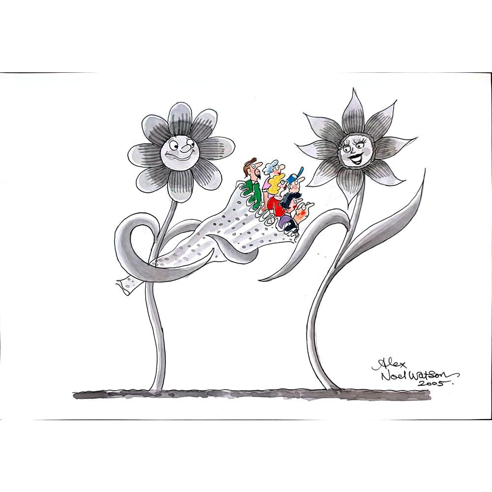 Alex Noel Watson 29x21cm Orijinal Karikatür BOD02869