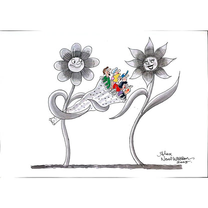 Alex Noel Watson 29x21cm Orijinal Karikatür BOD02869