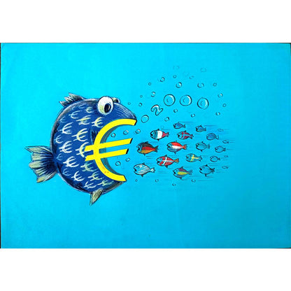 Wolfgang Schlegel 29x21cm Orijinal Karikatür BOD02870