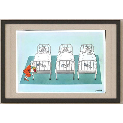 Toshiko Nishida 43x30cm Orijinal Karikatür BOD02875