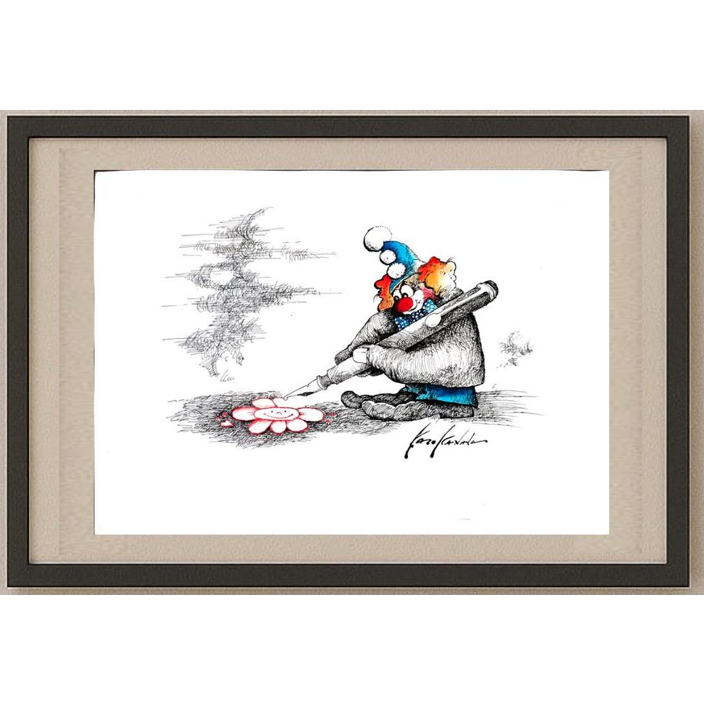 Kazo Kanala 43x30cm Orijinal Karikatür BOD02876