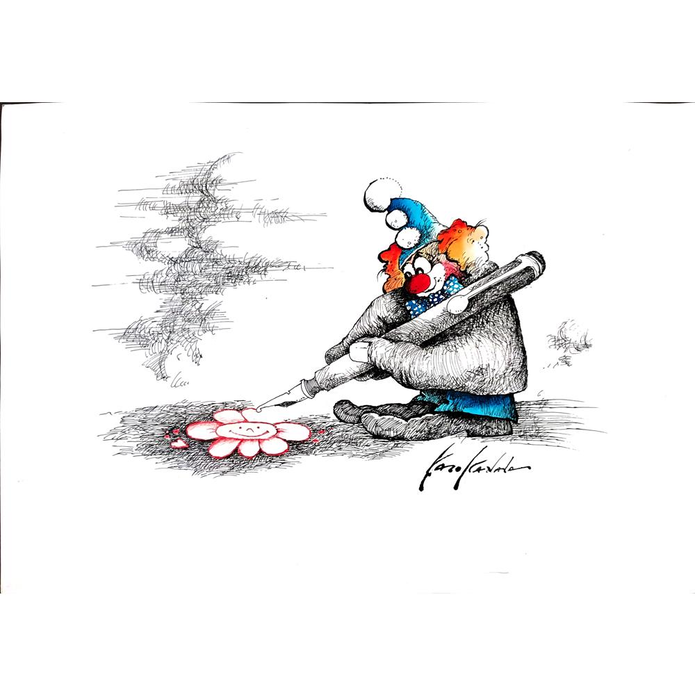 Kazo Kanala 43x30cm Orijinal Karikatür BOD02876