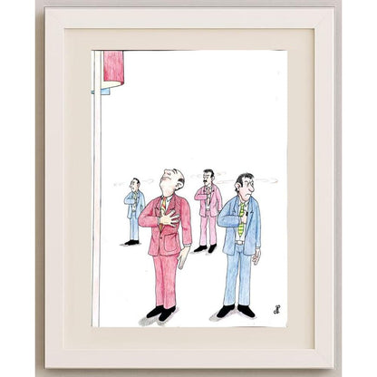 Senad Nadarevic 43x30cm Orijinal Karikatür BOD02879