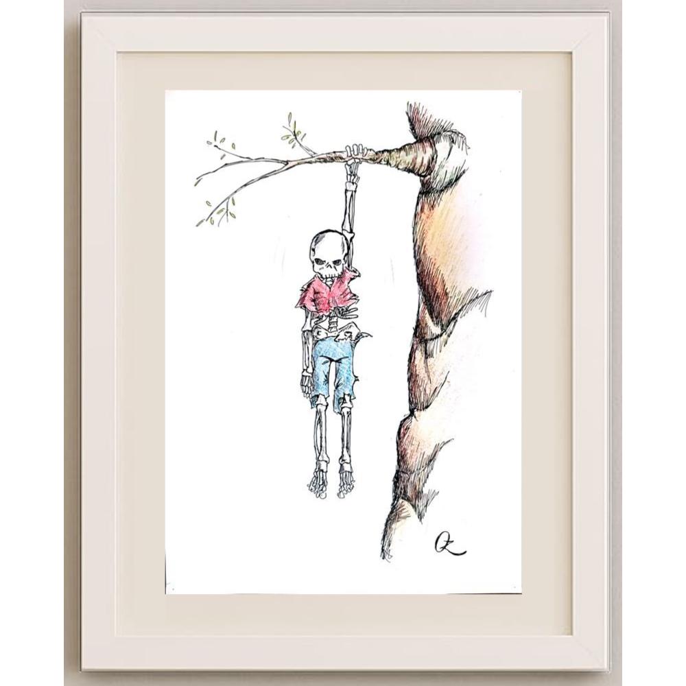 Unknown 35x25cm Orijinal Karikatür BOD02883