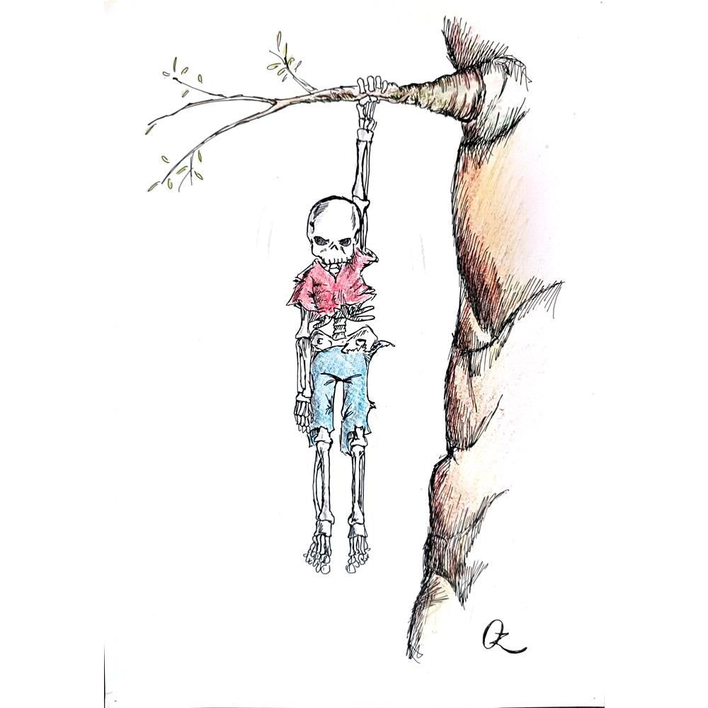 Unknown 35x25cm Orijinal Karikatür BOD02883