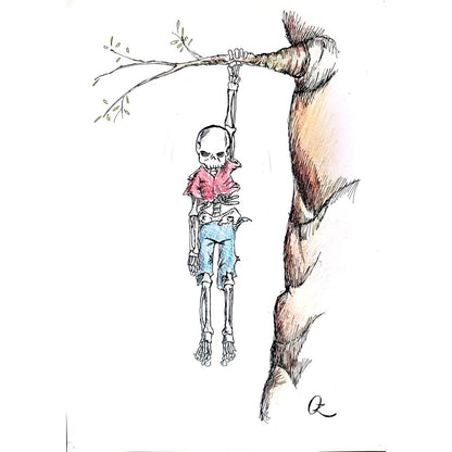 Unknown 35x25cm Orijinal Karikatür BOD02883