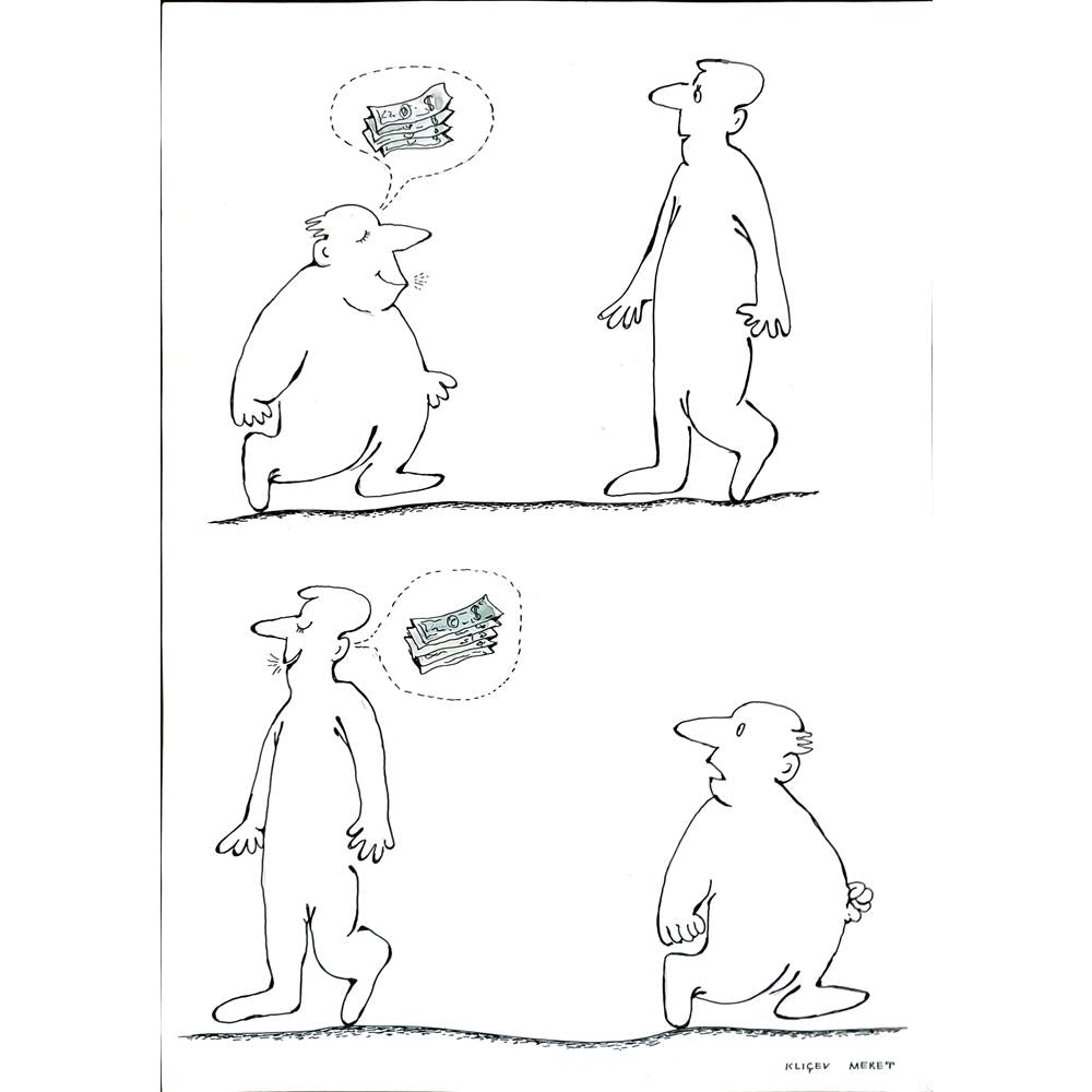 Meret Klıçev 43x30cm Orijinal Karikatür BOD02893