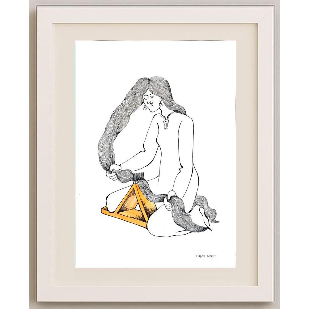 Meret Klıçev 43x30cm Orijinal Karikatür BOD02895