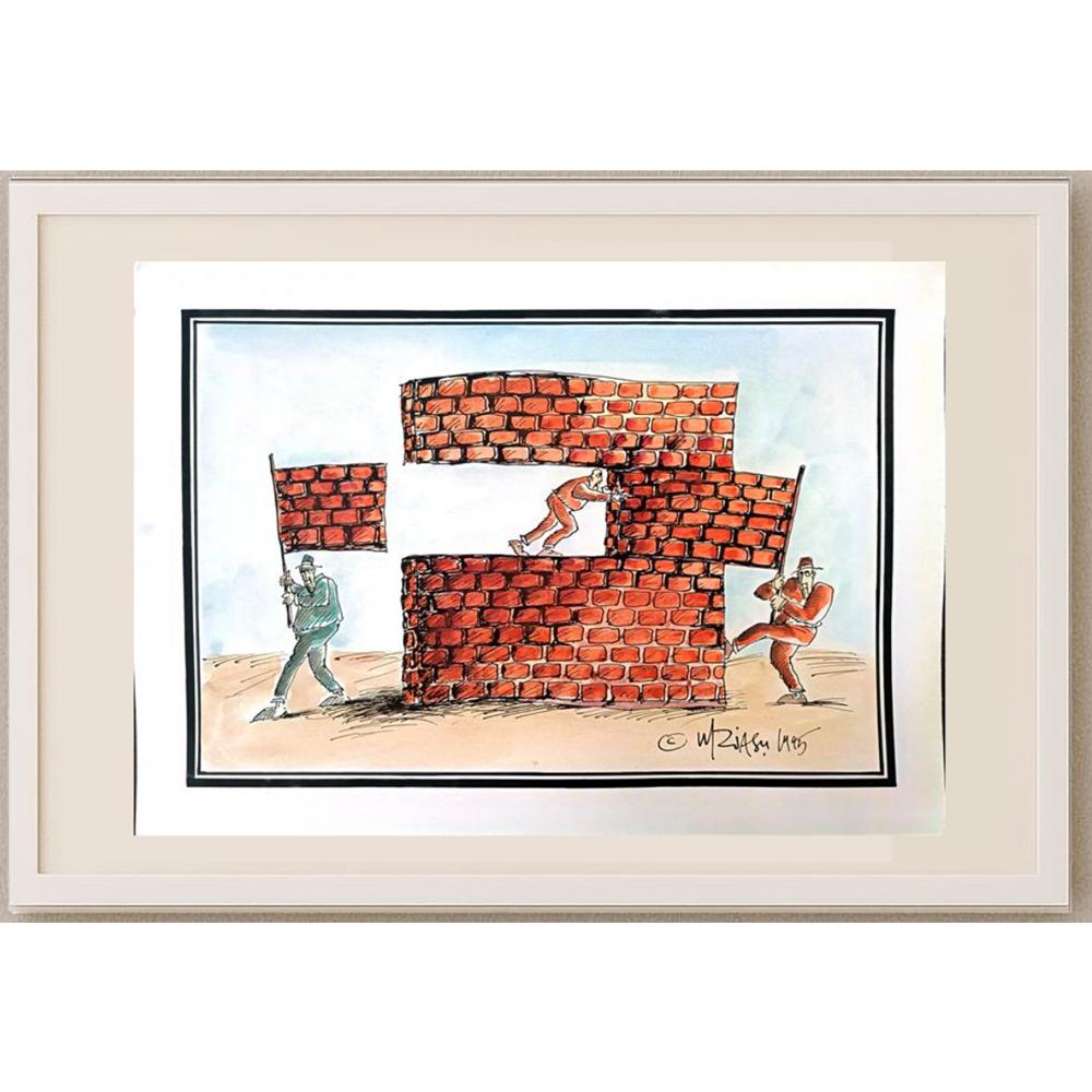 Gheorghita Ghinea Uriasu 43x30cm Orijinal Karikatür BOD02896