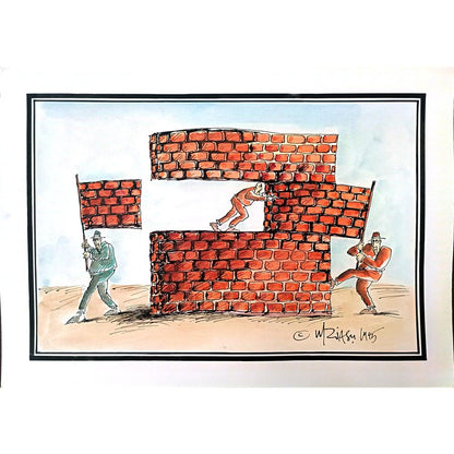 Gheorghita Ghinea Uriasu 43x30cm Orijinal Karikatür BOD02896