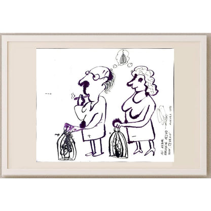 Ali Akbar Ebrahimi Nejad 33x27cm Orijinal Karikatür BOD02901