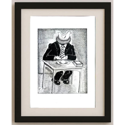 Akbar Nabi Chenany 35x25cm Orijinal Karikatür BOD02908