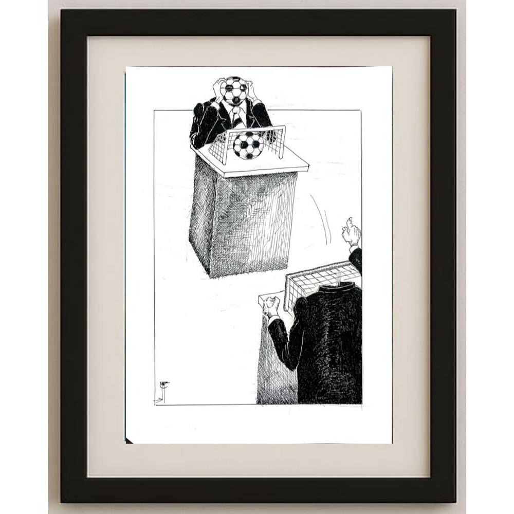 Akbar Nabi Chenany 35x25cm Orijinal Karikatür BOD02909