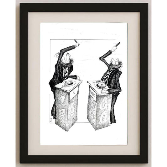 Akbar Nabi Chenany 35x25cm Orijinal Karikatür BOD02910