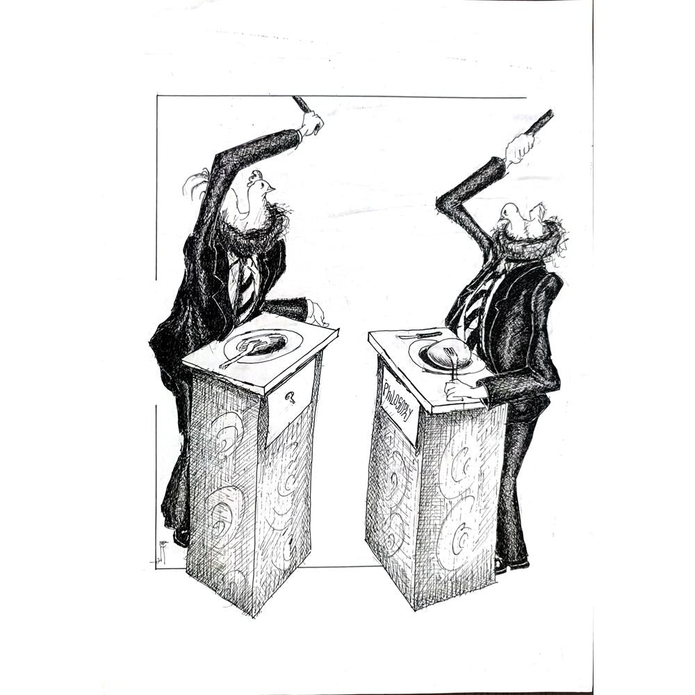 Akbar Nabi Chenany 35x25cm Orijinal Karikatür BOD02910