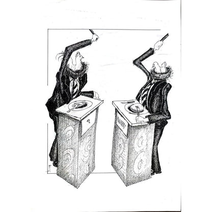 Akbar Nabi Chenany 35x25cm Orijinal Karikatür BOD02910