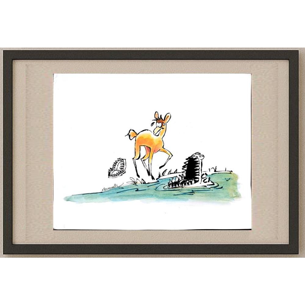 Mohammed Fiezabadi 35x30cm Orijinal Karikatür BOD02914