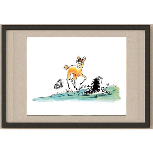 Mohammed Fiezabadi 35x30cm Orijinal Karikatür BOD02914