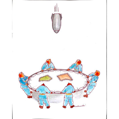 Jan Chochowski 35x25cm Orijinal Karikatür BOD02916