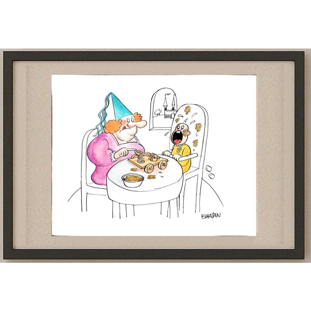Ubiratan Nazareno Borges Porto 35x25cm Orijinal Karikatür BOD02917