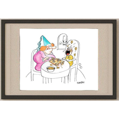 Ubiratan Nazareno Borges Porto 35x25cm Orijinal Karikatür BOD02917