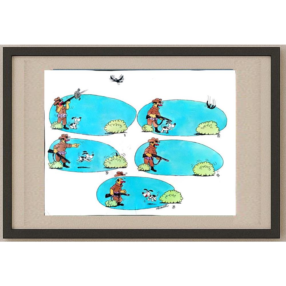 Piroozi Moghaddam Saddastgah 35x25cm Orijinal Karikatür BOD02918