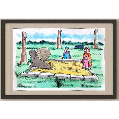 Frantisek Kratochvil 43x27cm Orijinal Karikatür BOD02919