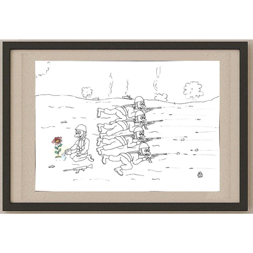 Hakkı Uslu 35x25cm Orijinal Karikatür BOD02921