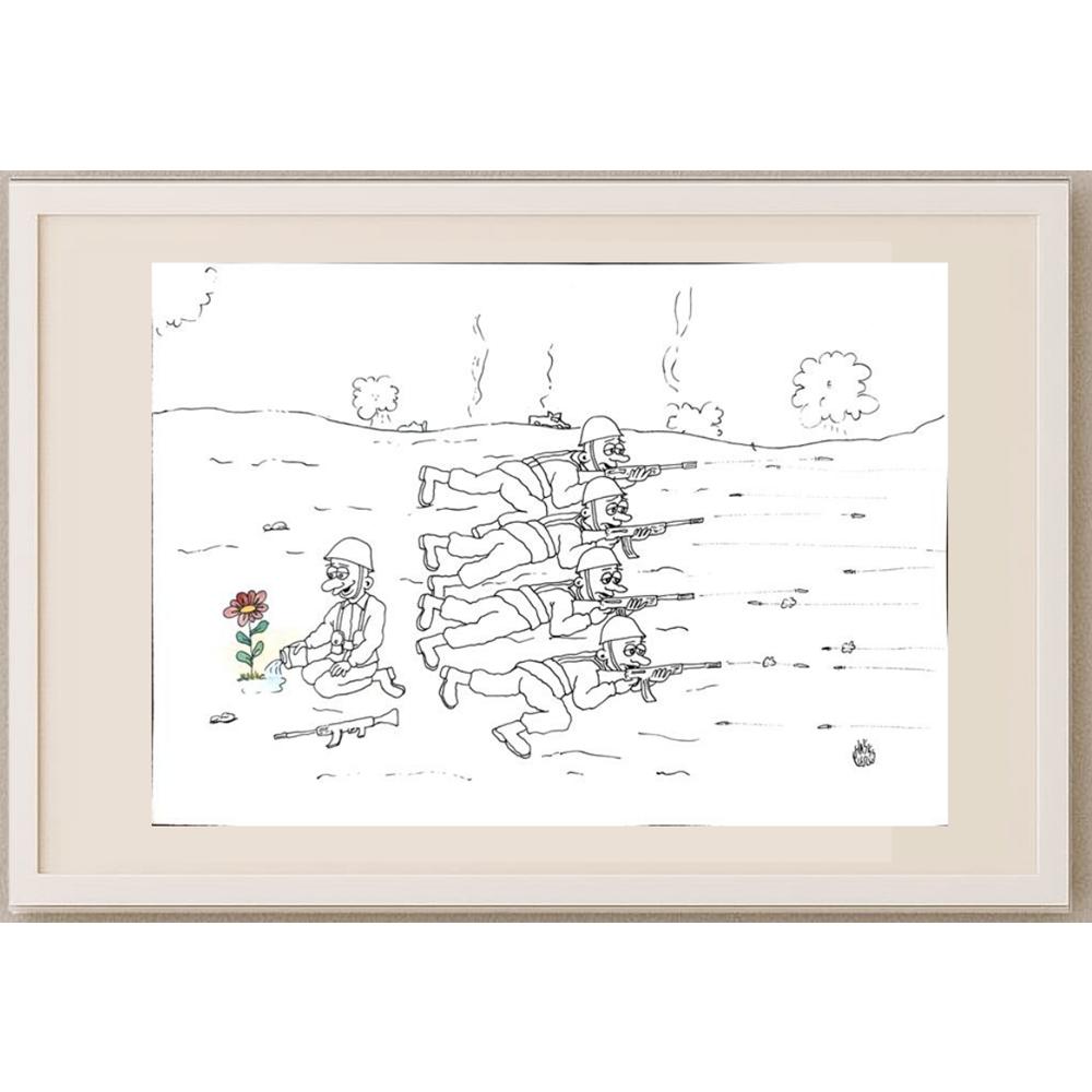 Hakkı Uslu 35x25cm Orijinal Karikatür BOD02921