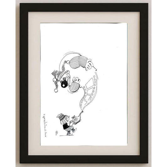 Kiyarash Zandi 35x25cm Orijinal Karikatür BOD02923