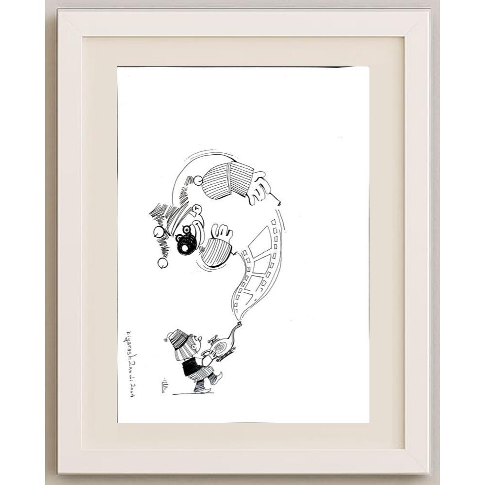 Kiyarash Zandi 35x25cm Orijinal Karikatür BOD02923