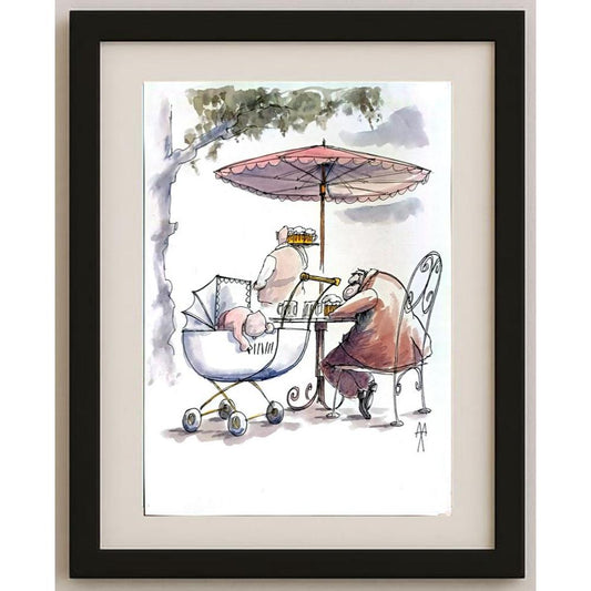 Bretislav Kovarik 29x21cm Orijinal Karikatür BOD02924