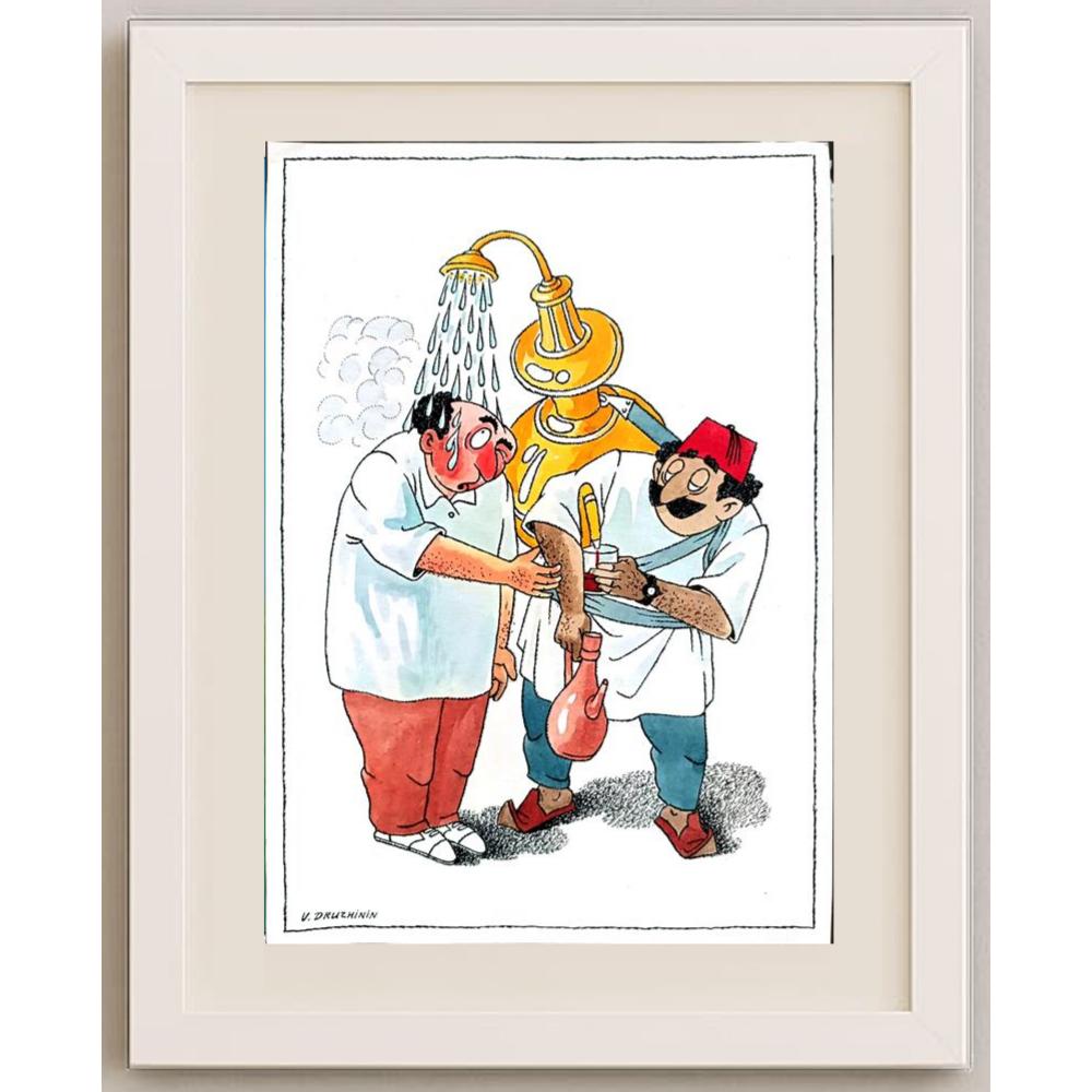 Valentin Durizhinin 29x21cm Orijinal Karikatür BOD02926