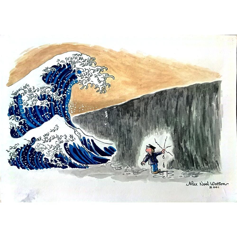 Alex Noel Watson 29x21cm Orijinal Karikatür BOD02928