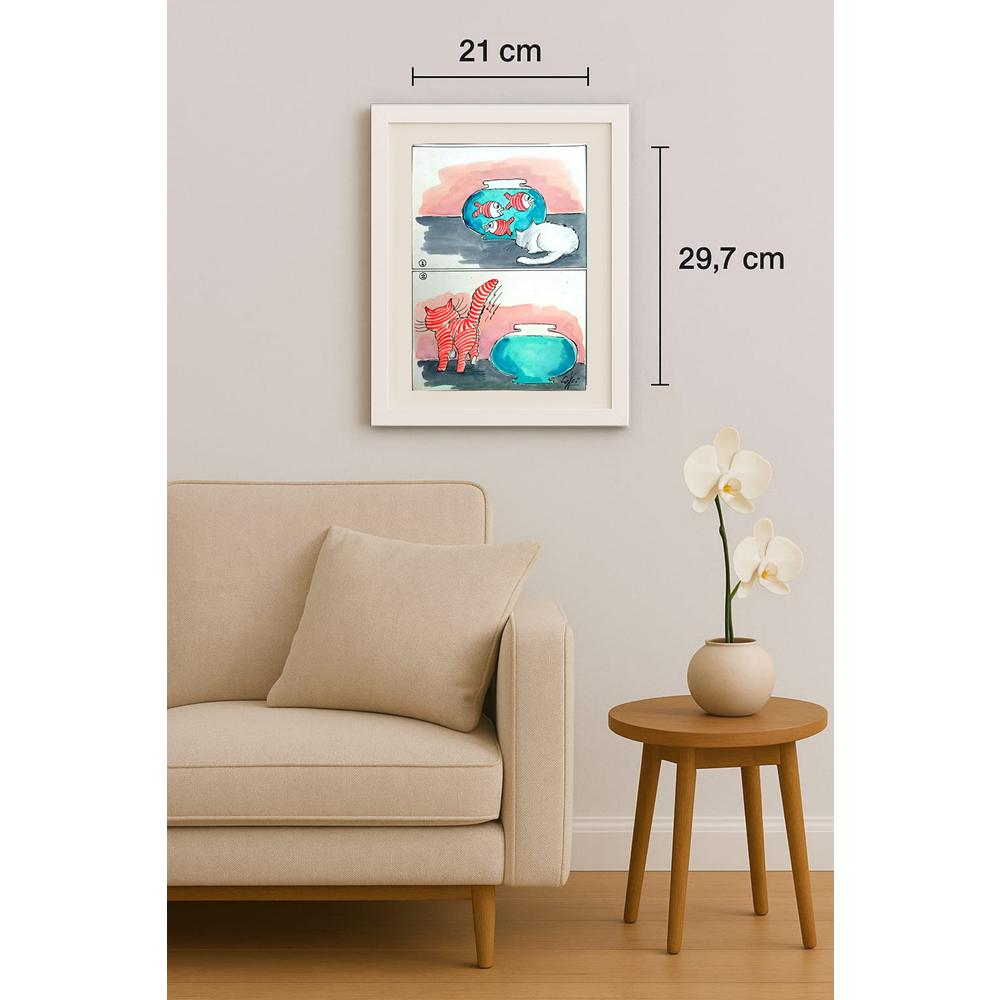 Octovian Covaci 29x21cm Orijinal Karikatür BOD02929