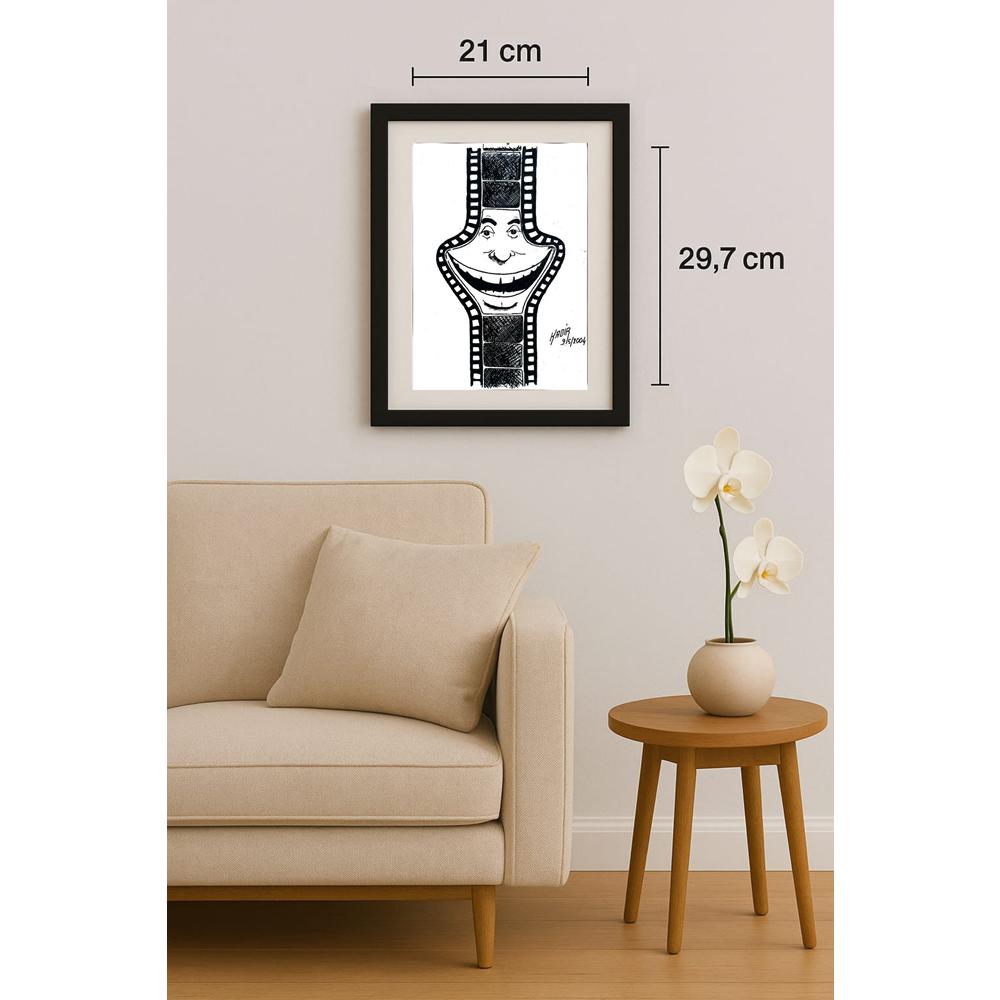 Kadir Canlı 29x21cm Orijinal Karikatür BOD02931