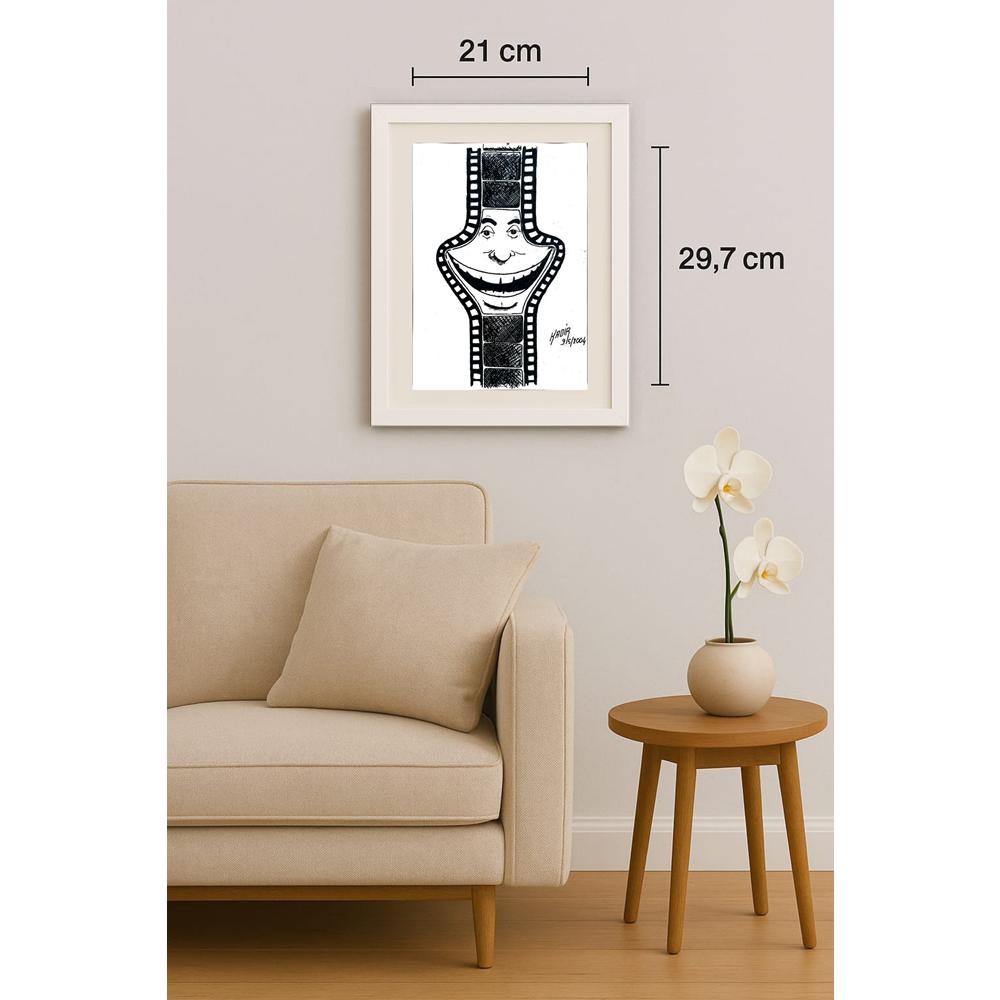 Kadir Canlı 29x21cm Orijinal Karikatür BOD02931
