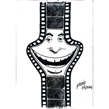 Kadir Canlı 29x21cm Orijinal Karikatür BOD02931